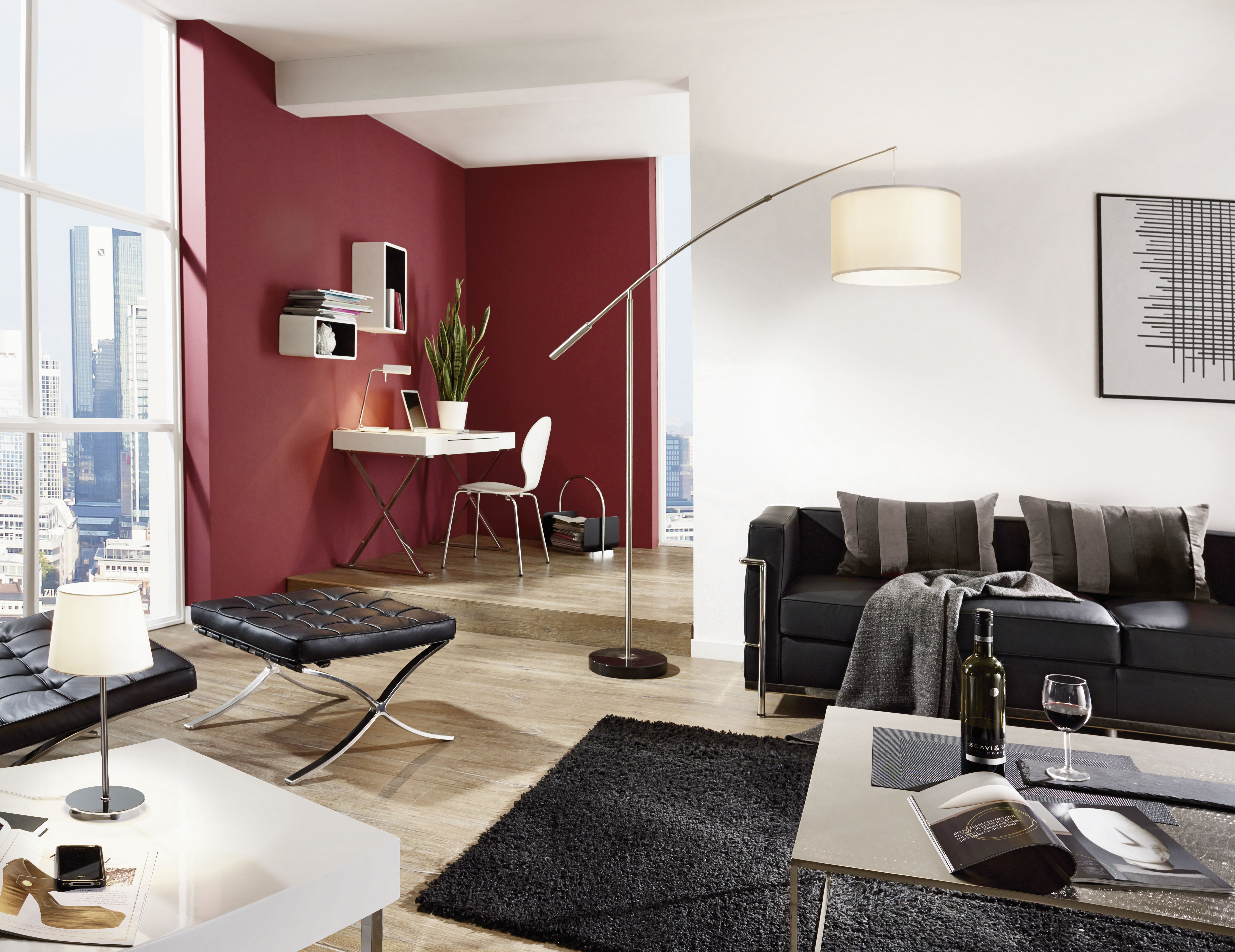 Our LED floor lamps illuminate one area of the room.