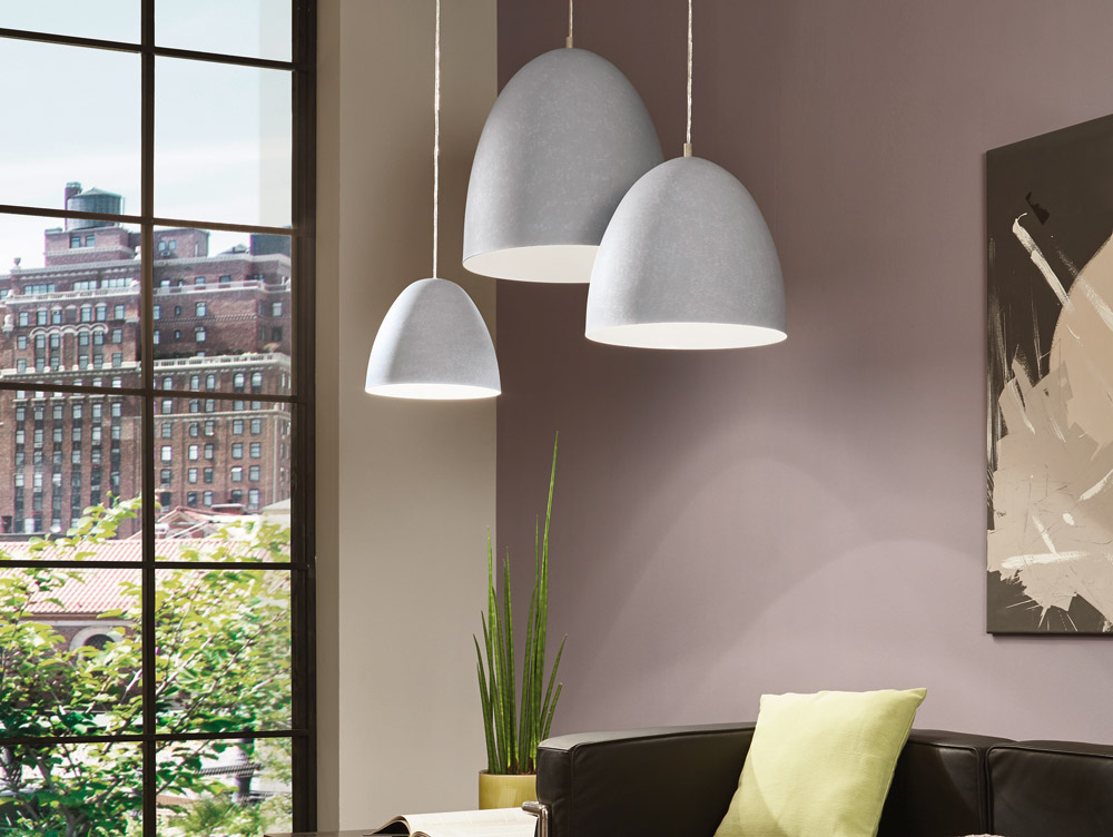 Grey Pendant Lamp Group