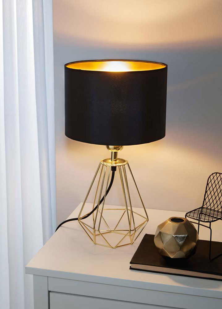 Fabric table lamp