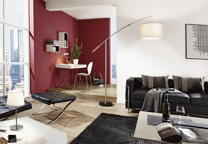 Our LED floor lamps illuminate one area of the room.