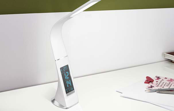 Table lamps with a screen display