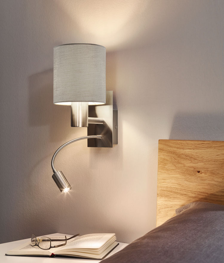 Fabric wall light