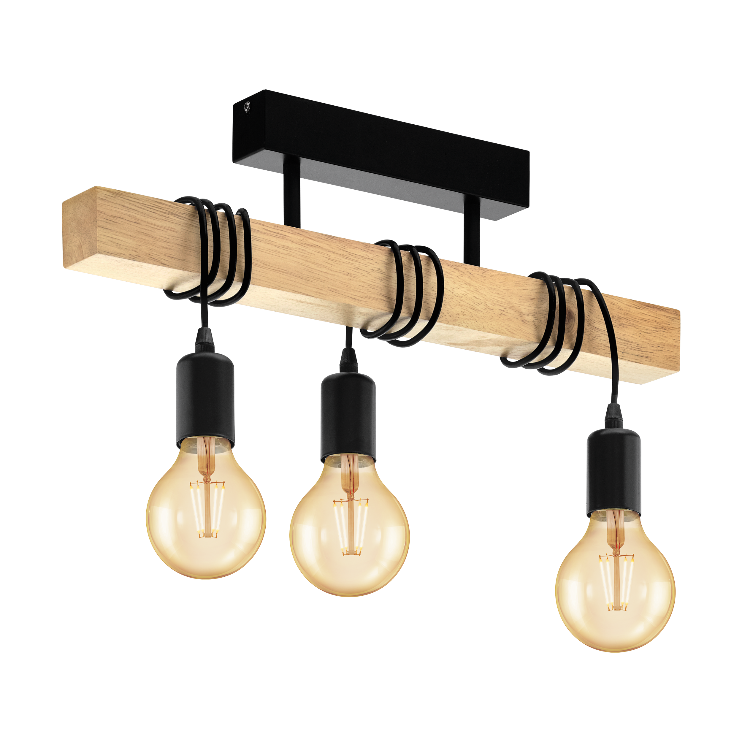 Wooden ceiling lights